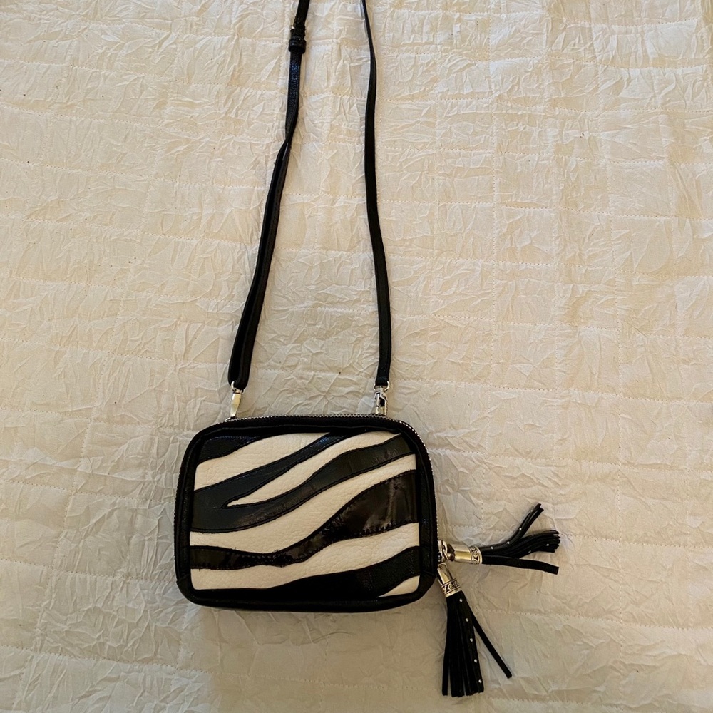 Small Black & White Brighton Handbag